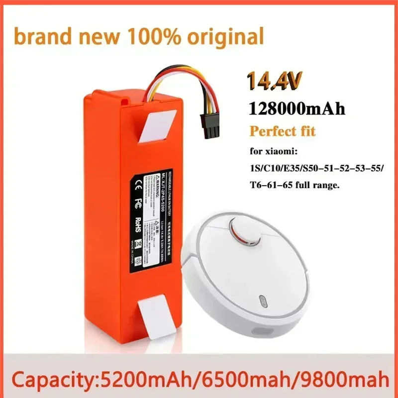 14 4 В BRR-2P4S-5200S аккумулятор для робота-пылесоса Xiaomi Roborock S55 S60 S65 S50 S51 S5 MAX S6 часть E45/S45