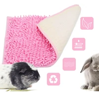 soft chenille pad for small pet guinea pig cushion hamster guinea pig rabbit cage bed mat toy guinea pig pet cage accessoires