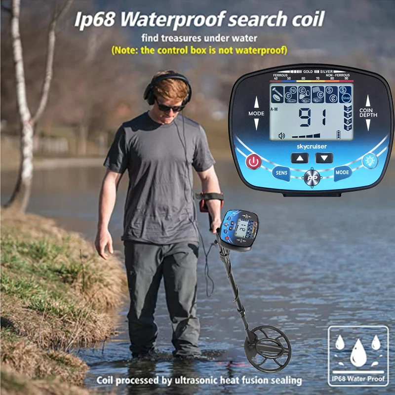 

New MD910B Metal Detector Underground Professional Depth Search Finder Gold Detector Treasure Detecting Pinpointer Waterproof
