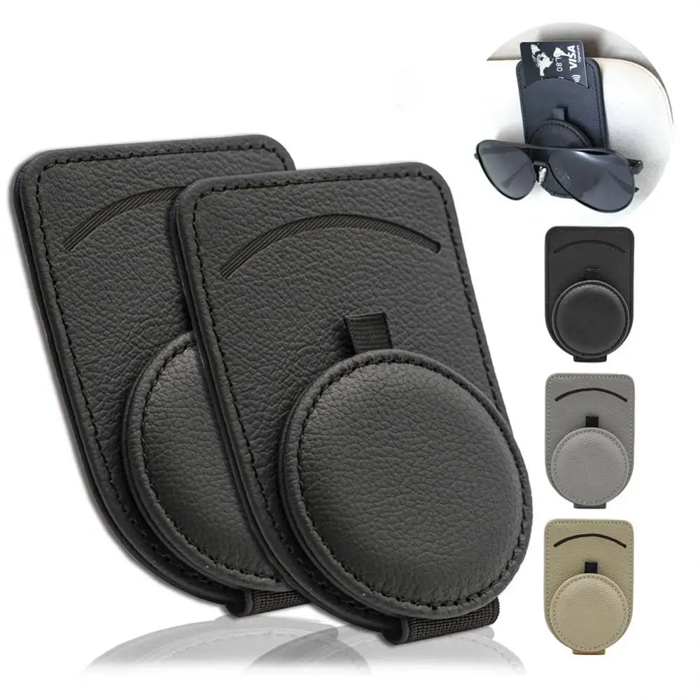 

Универсальный автомобильный козырек от солнца, футляр для очков, зажим для солнцезащитных очков, держатель для карт, билетов, подставка с застежкой, футляр для ручек, аксессуары для очков и автомобилей