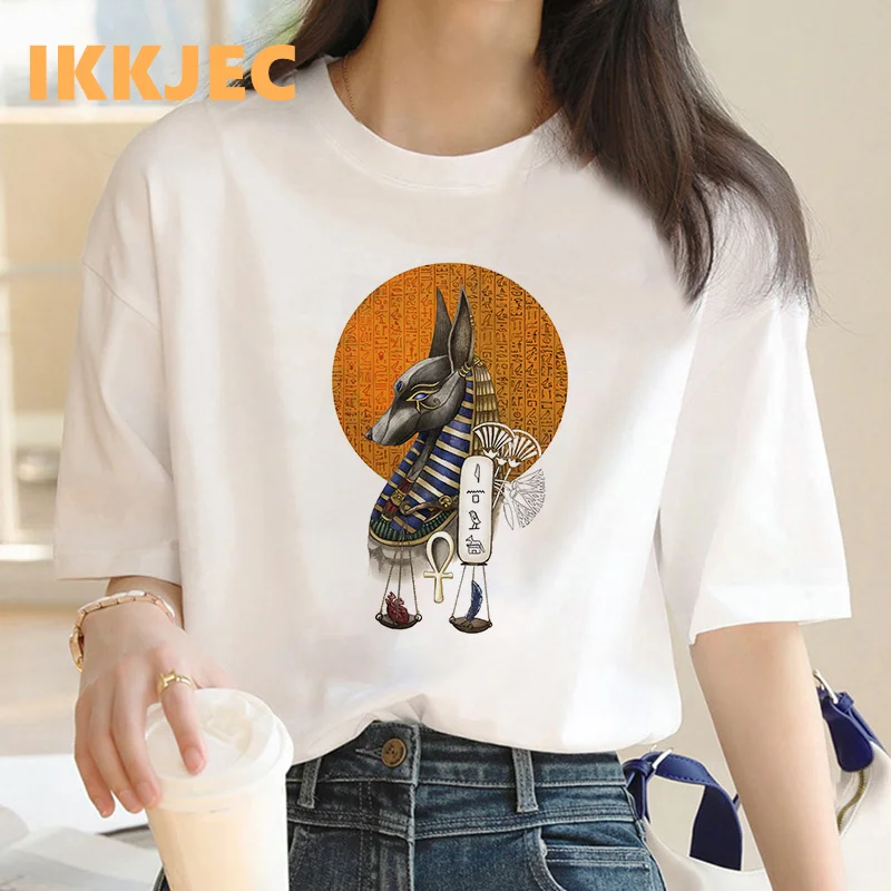 

anubis t-shirt female couple kawaii y2k clothes grunge harajuku clothes aesthetic