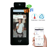 2022.Biometric AI Face Recognition Time Attendance WIFI Smart Access Control System With QR Code Verify APP Temperature Detect