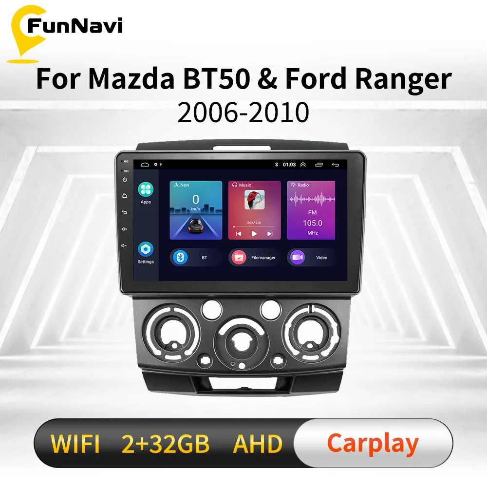2Din Android Car Stereo Radio for Ford Everest Ranger Mazda BT50 BT-50 2006-2011 Car Multimedia Player Autoradio Head Unit Audio