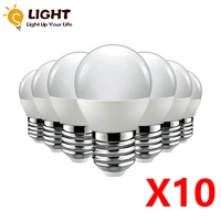 10pcs led bulb lamps g45 e27 e14 ac220v 240v light bulb real power 3w 5w 6w 7w 3w lampada living room home led bombilla