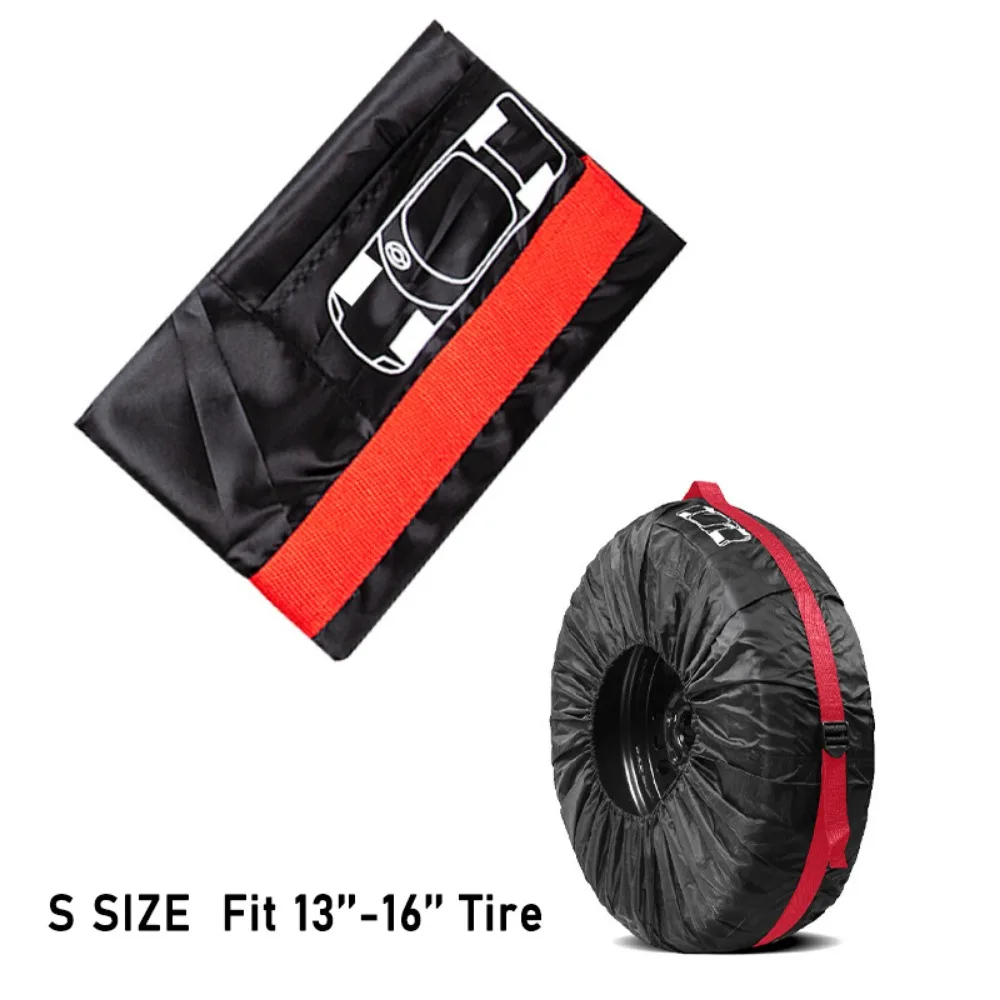 

Универсальный автомобильный чехол для запасного колеса, полиэстер, защита для колес автомобиля, сумки для хранения шин, пылезащитный, водонепроницаемый для Jb64