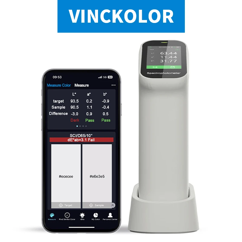 Портативный колориметр для измерения dE * ab лаборатории рисования печати пластика