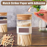 14 pcs match striker paper self adhesive phosphorus diy manual match eraser leather flower phosphorus paper