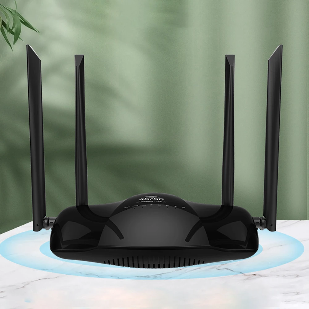 

4G LTE CPE Hotspot WiFi Router 300Mbps 3 Ports Modem with 4 Antennas Laptop Broadband Portable Network Support 32 Users