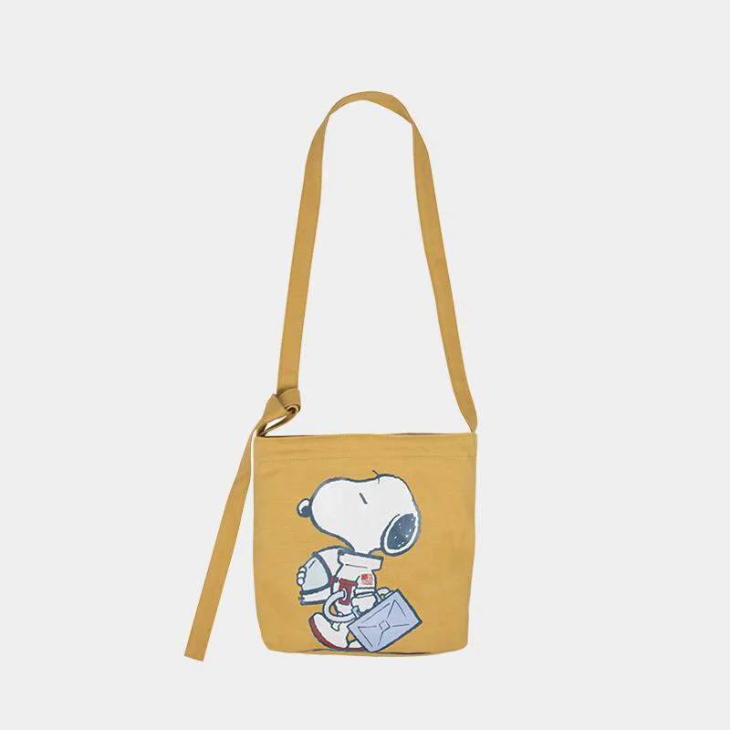 

26*24*6 см, Снупи, японская мультяшная Студенческая сумка на одно плечо, женская сумка для покупок с простым принтом