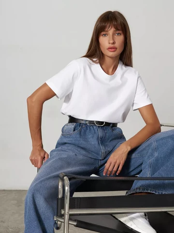 Bornladies, летняя женская футболка из 100% хлопка, базовая модная однотонная Дамская свободная футболка с коротким рукавом, Рубашки, Топы 230 г/м2