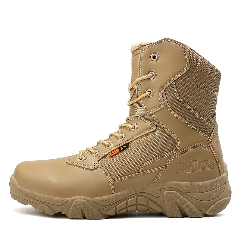 Men's Outdoor Boots Job Security Shoes Hiking Shoes Men's Tactical Boots Army Boots Men's Military Desert Waterproof Ankle