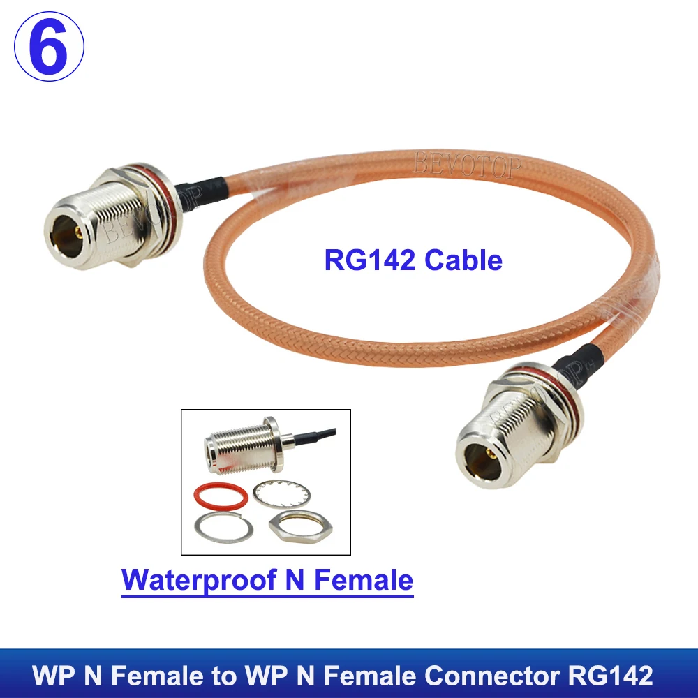 

BEVOTOP RG-142 коаксиальный кабель N-N коричневый 50 Ом