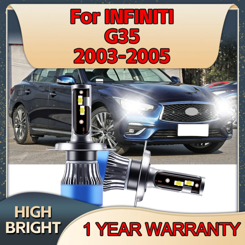 3570 лм H4 Светодиодные Автомобильные фары 6000 CSP автомобильная лампа 2003 K с