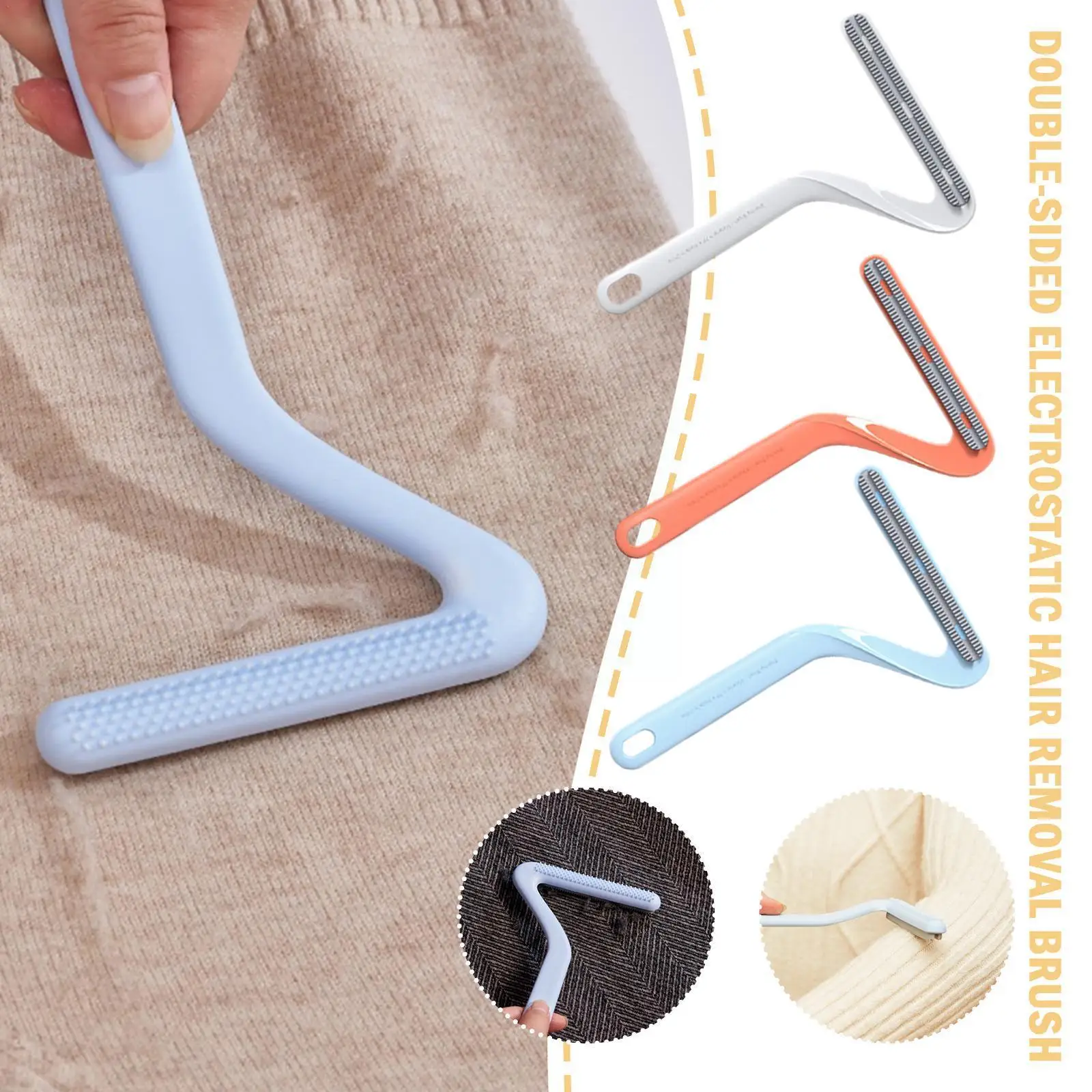 

Electrostatic Double-Sided Hair Removal Brush Scraping Hurt Balls Artifact Bristle Hair Not The Without Clothes Away Residu U5Z6