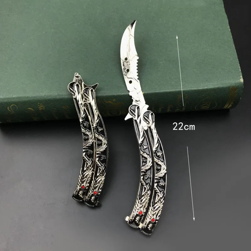 Нож-бабочка Realme из нержавеющей стали с головой дракона |