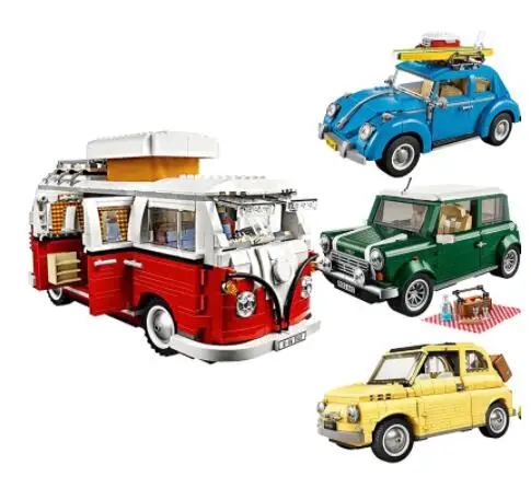 

Новинка 500 VW T1 дом-Кемпер автомобиль фургон 10220 10252 10242 10248 10262 модель строительные блоки для мини медного автомобиля игрушечные автомобили иг...