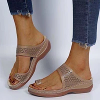 women sandals orthopedic slippers open toe summer shoes vintage low heels female platform shoes corrector sponge walking sandals