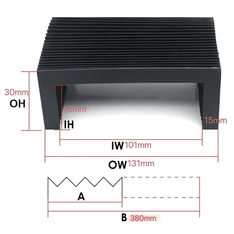 Индивидуальный пылезащитный чехол Lmax = 380 мм