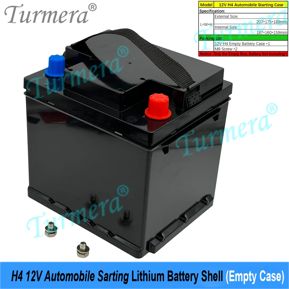 

Turmera 12V Car Starting AGM Battery Empty Case Group BCI 140R H4 LN1 L-R+ Терминал для автомобильного аккумулятора AGM-L50 Замена