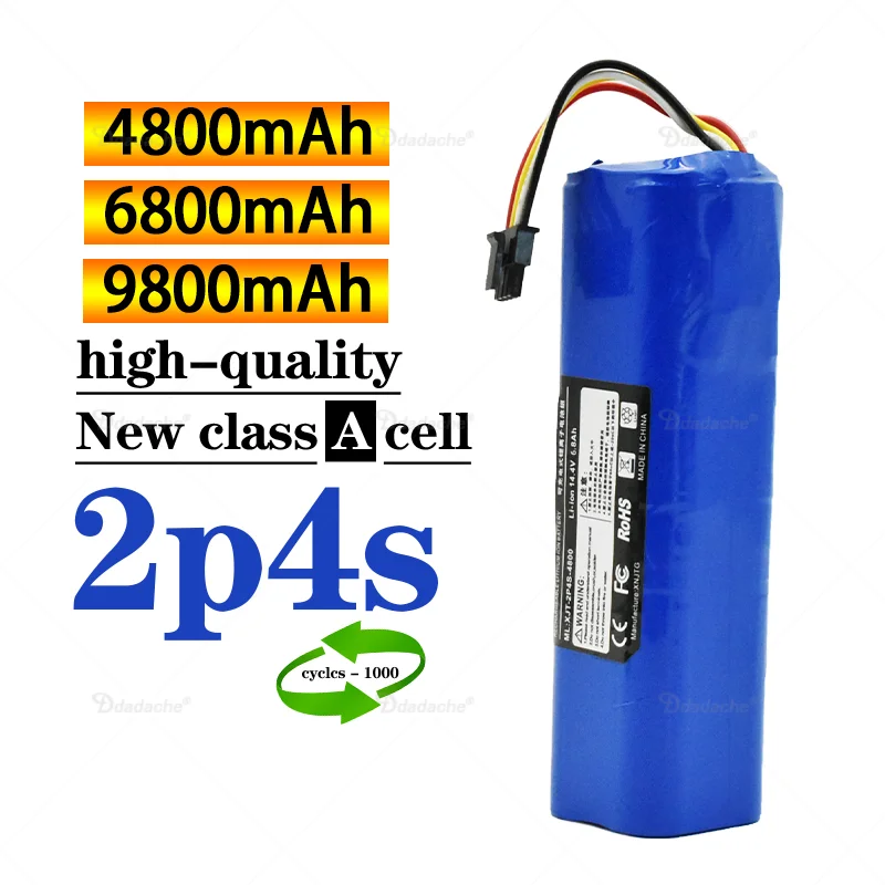 

2023 100% high-capacity for Lydsto R1 robot vacuum cleaner, with R1 rechargeable lithium-ion battery 9800mAh battery Original