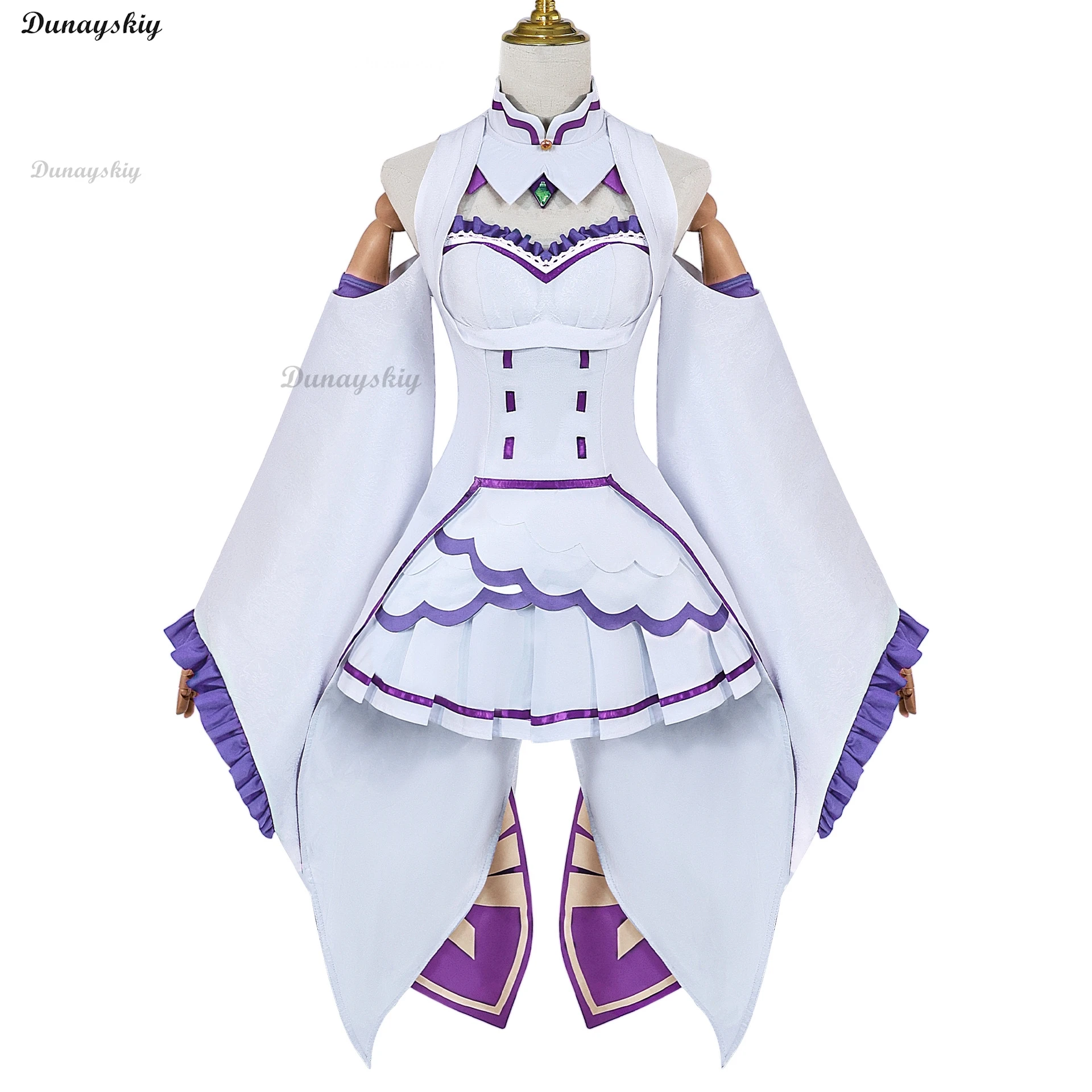 Женский парик для косплея Re Zero Kara Hajimeru Isekai Seikatsu Emilia