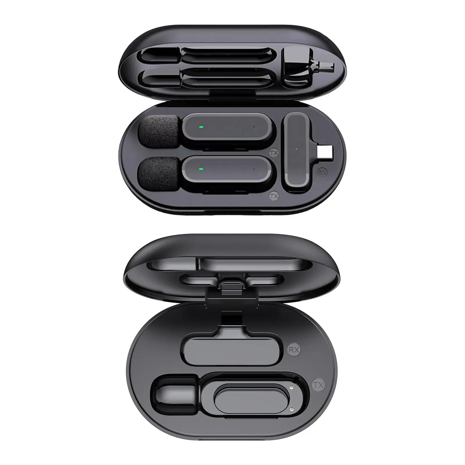 

Wireless Lavalier Microphone Mic DSP for Youtubers Interview