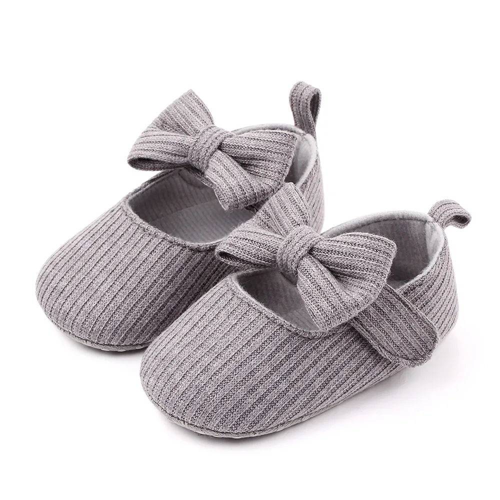 

2021 Spring Baby Shoes Newborn Infant Baby Girl Boy Soft Crib Shoes Infants Anti-slip Sneaker Solid Bow Prewalker 0-18M