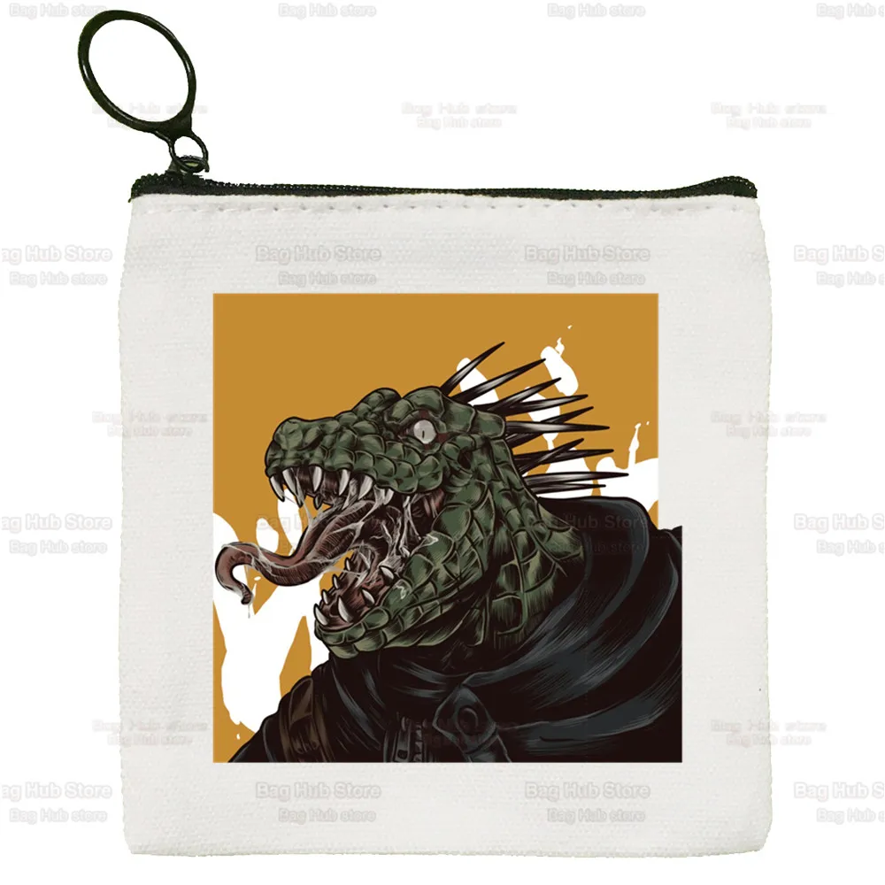 Dorohedoro Kaiman Nikaido Simple Canvas Coin Purse Cute Cartoon Japan Anime Key Case Lady Bag Coin Storage Bag