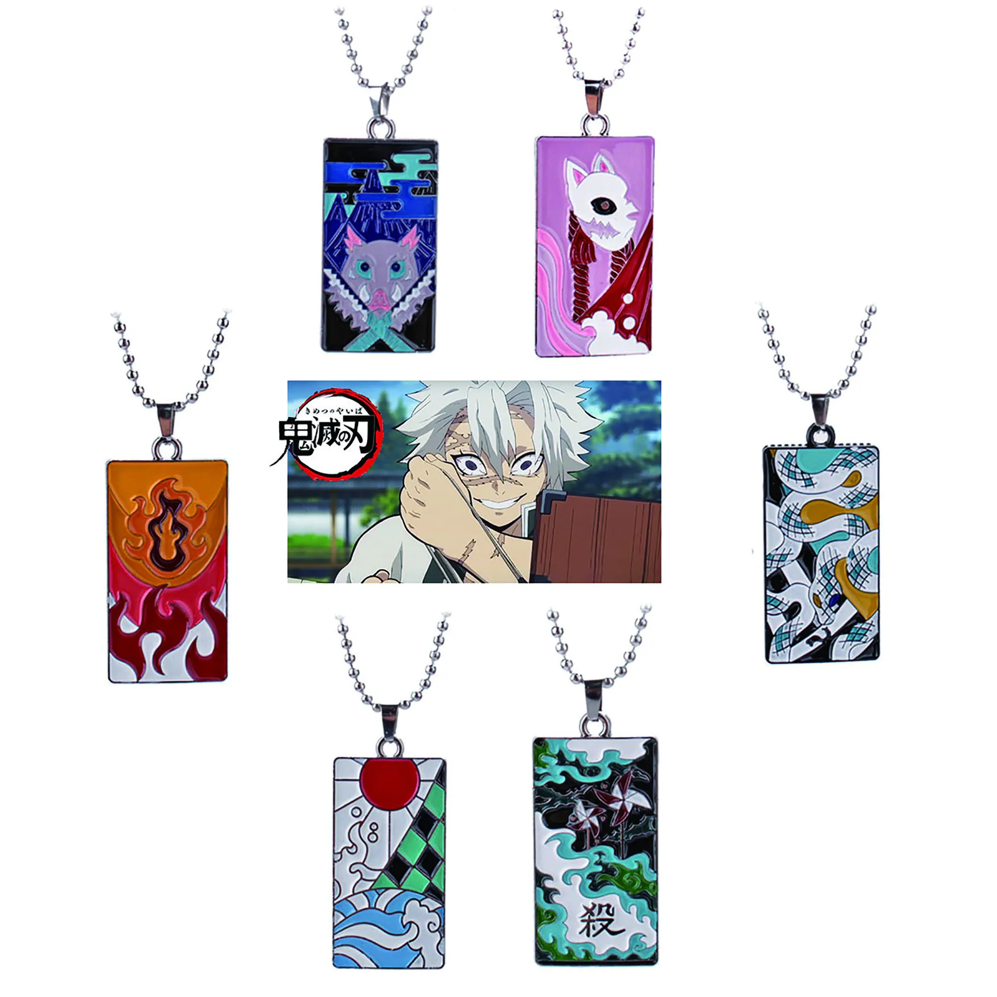 

Ожерелье с подвеской в виде клинка из сплава с привидениями из аниме «убийца»