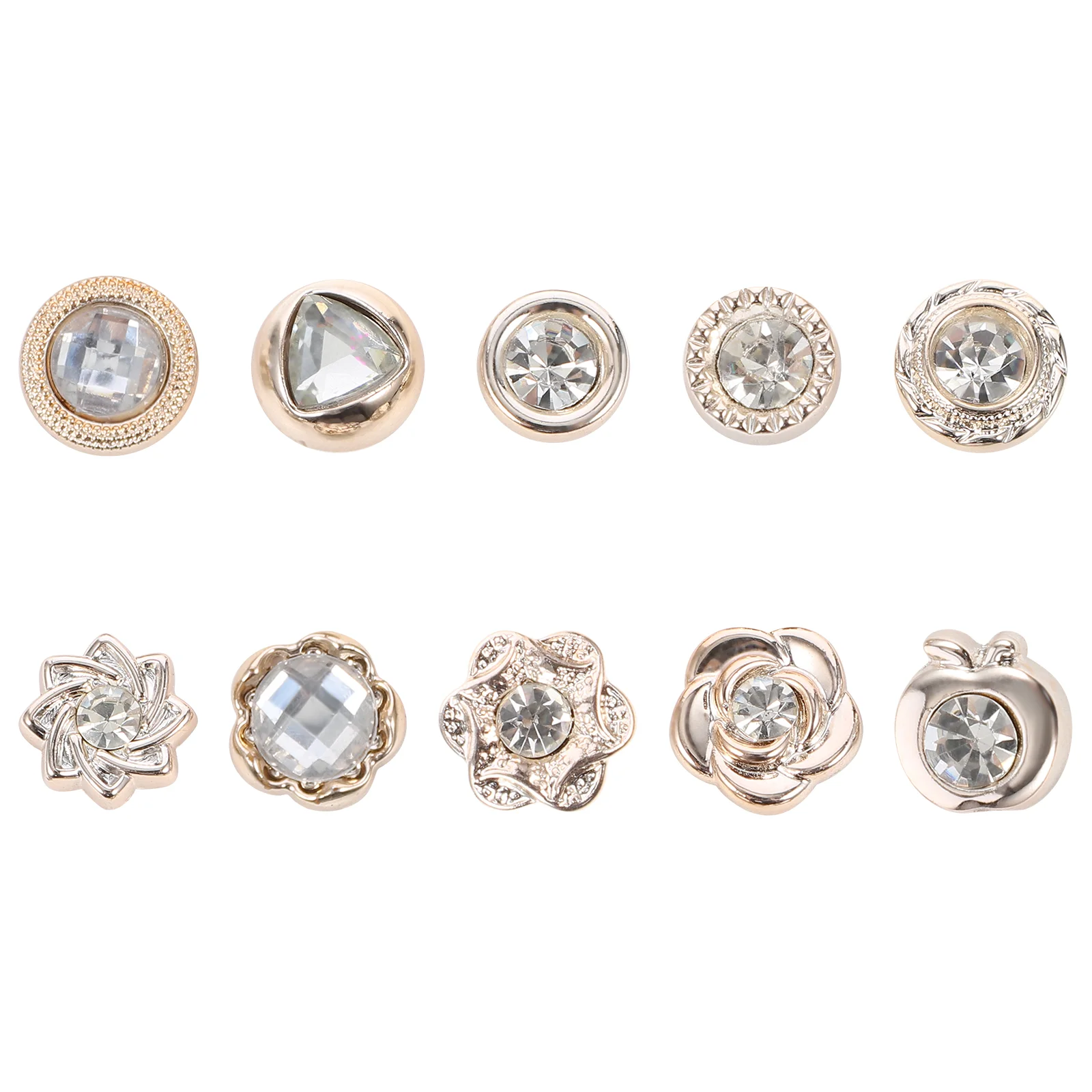 

2 Sets/10pcs Anti-explosion Buckle Clothes Magnetic Snap Pearl Buttons Nail Free DIY Snaps Clothing Ornaments Coat Miss Jeans