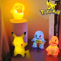 pokemon pikachu anime figure night light toys childrens luminous kawaii toys cute kids bedrooms ornaments model christmas gift