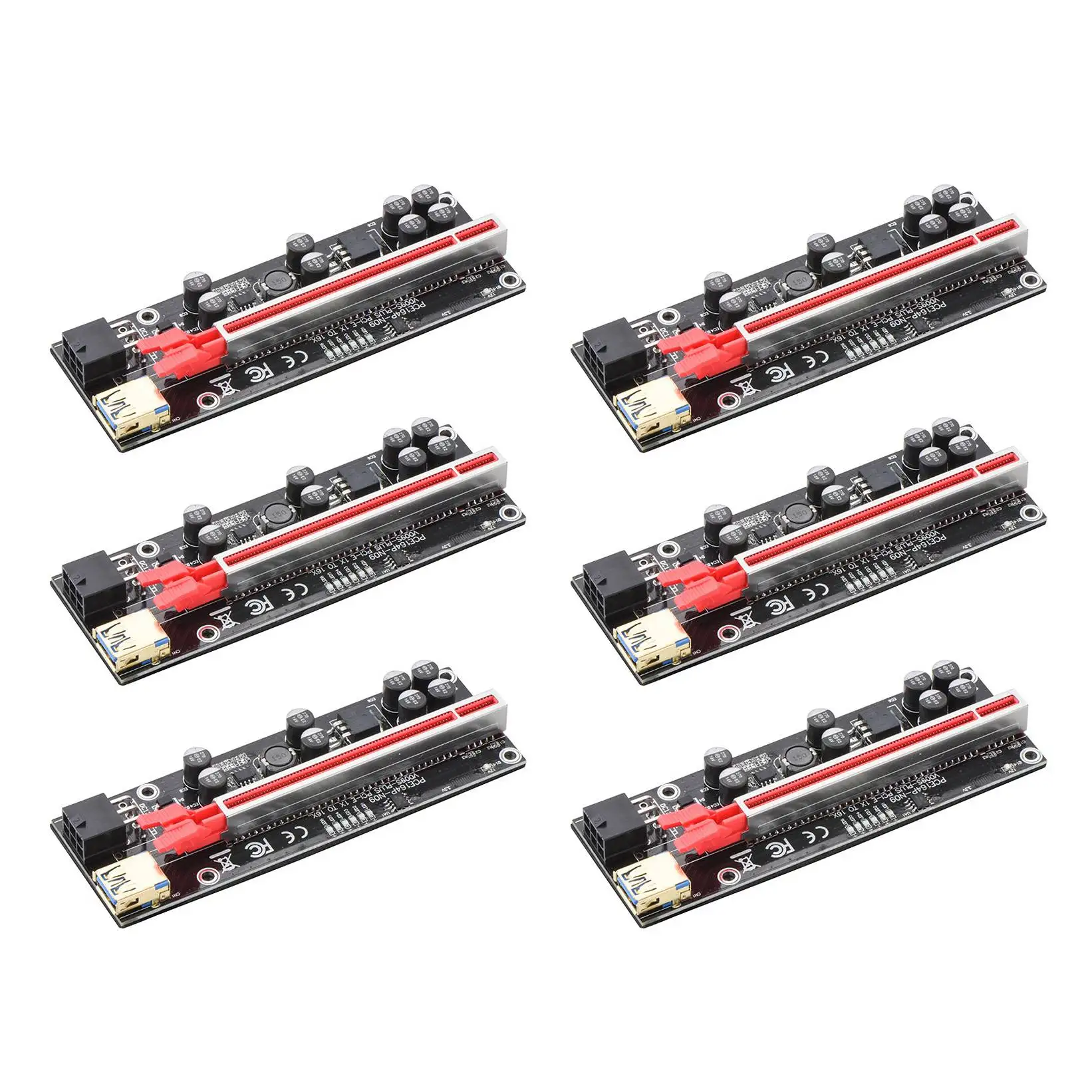 

6 шт., Удлинительный кабель PCI-E для графической карты