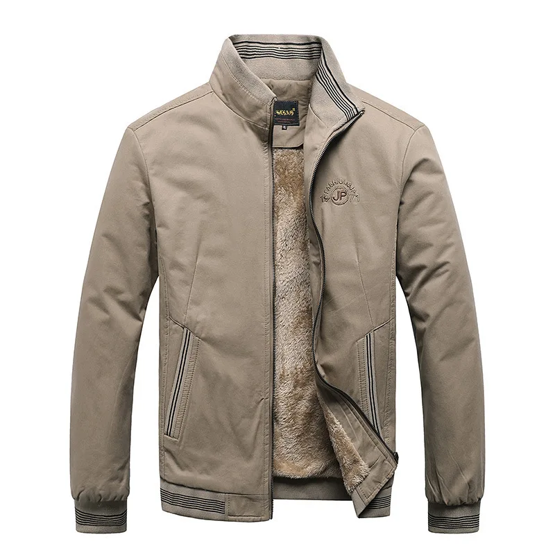 2022 Winter Cotton Casual Solid Fashion Jackets Men High Quality Warm Zipper Slim Coats Male Bomber Hot Plus Size 4XL Windbreake