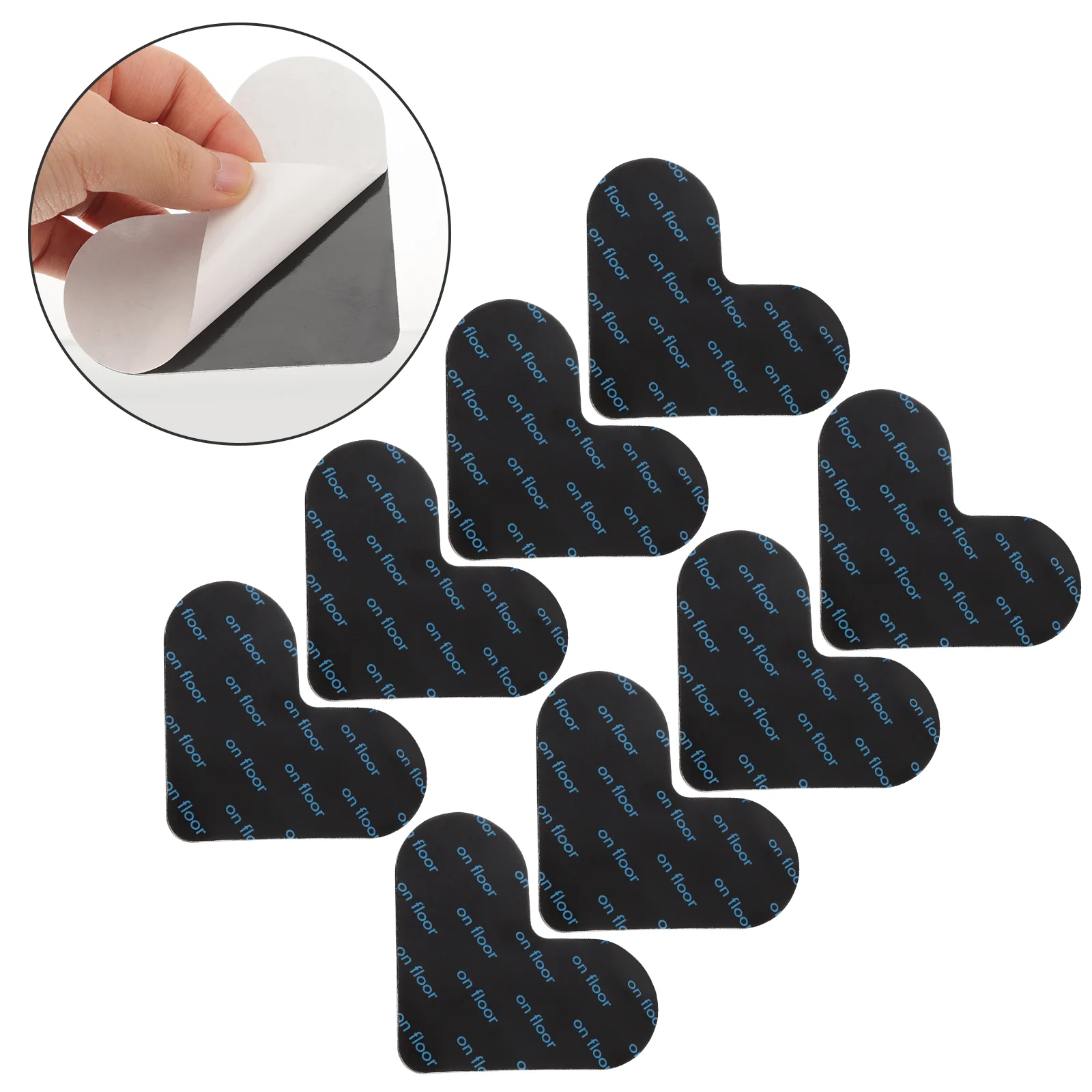 

Double Sided Tape Rugs Nonslip Pads Heart Shaped Corner Grippers Carpet Stickers