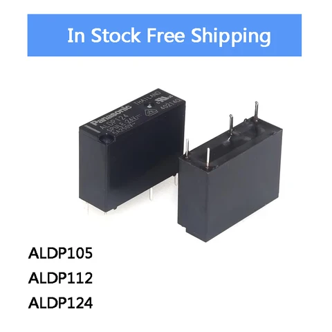 10Pcs RELAY ALDP105 ALDP112 ALDP124 5V 12V 24V DC New and Original Power Relay IC Chip Stock Wholesale