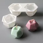 Форма для свечей, Ромб, шарик, Кубик Рубика, подсвечники для свечей, силиконовые формы для выпечки, 3D