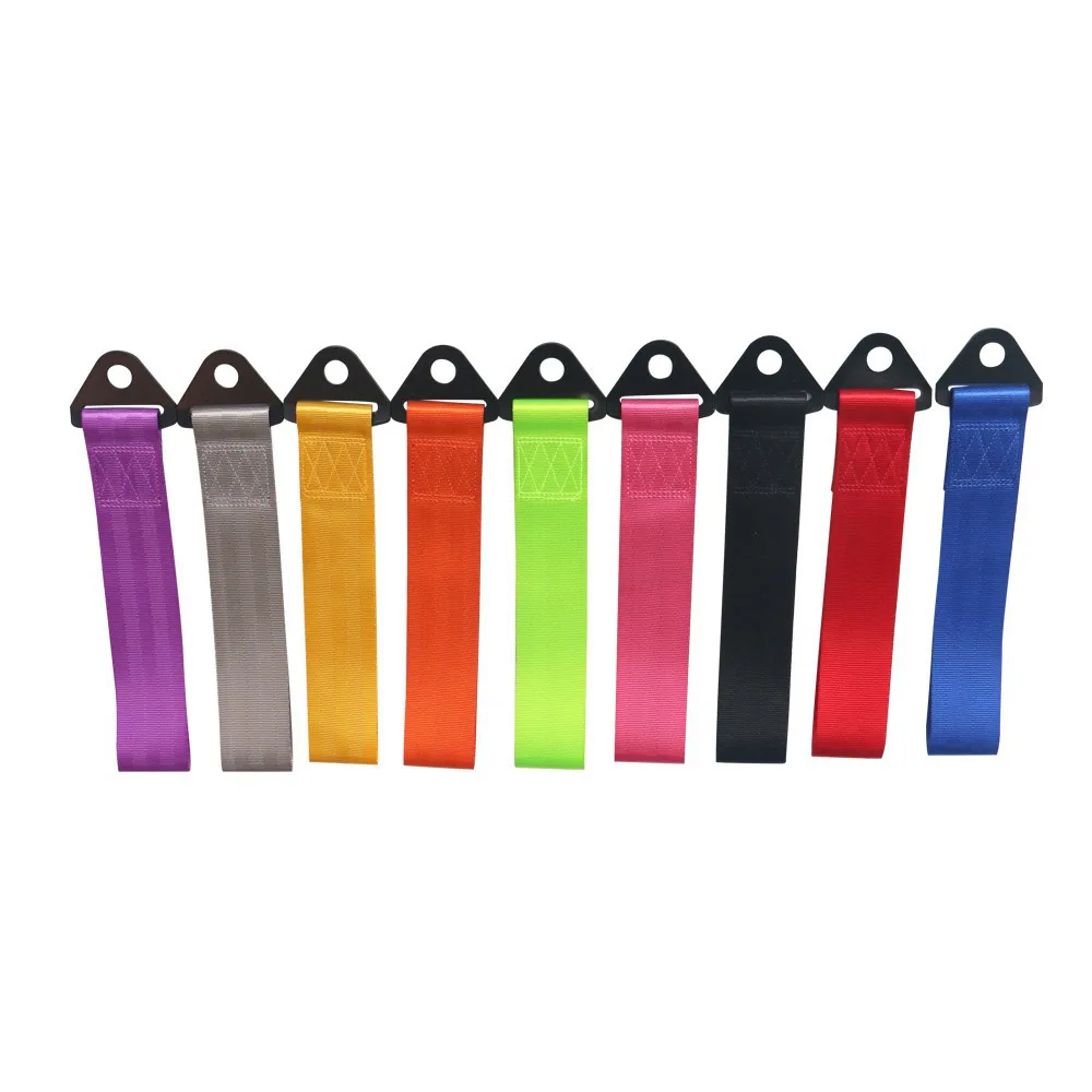 

Trailer Towing Rope High Strength Nylon trailer Tow Ropes Racing Car Universal Tow Eye Strap Tow Strap Bumper style car styling