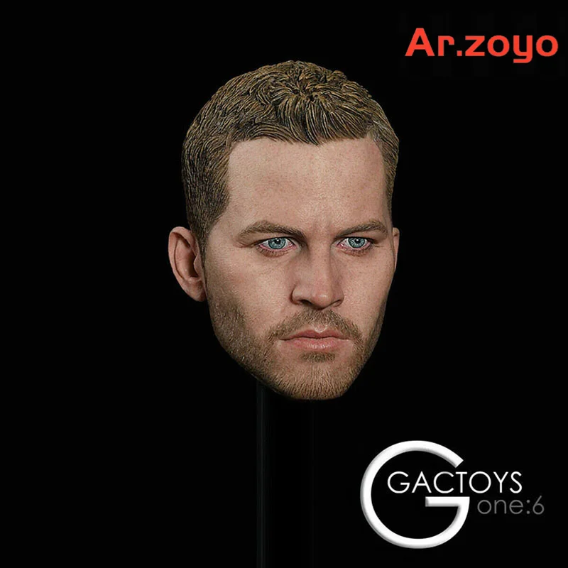 

GACTOYS 1/6 Paul Walker Head Sculpt GC028 Male Soldier Head Carving Fit 12''Action Figure Body Dolls