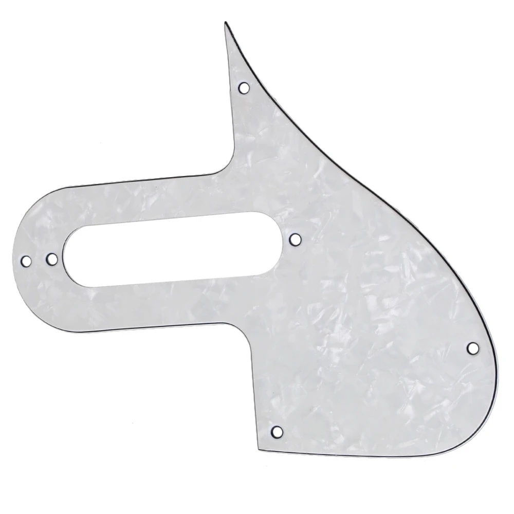 

3-ply Single-Coil Acoustic Electric Mandolin Pickguard Scratch Plate White Pearl