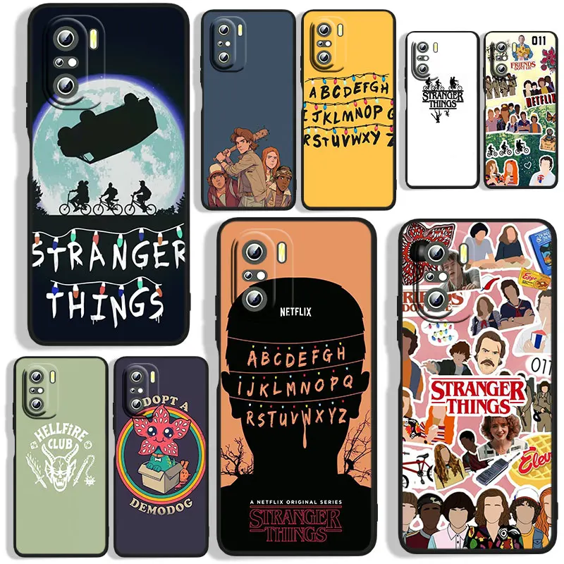 

Stranger Things Phone Case For Xiaomi Redmi 7(Y3) 7A 8 8A 9 9A 9AT 9C 10X 10 4G 5G 10C Black Funda Cover Silicone Soft Back Capa