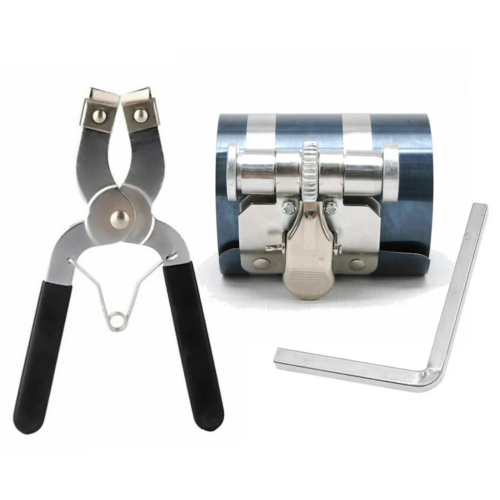 

Universal Ratchet Style Piston Ring Compressor And Piston Ring Installer Pliers Piston Ring Compressor