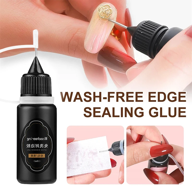 

10ml Nail Art Glue Super Sticky Acrylic False Nail UV Gel Glue DIY Nail Art Crystal Gems Rhinestone Decor Glue Manicure Tool