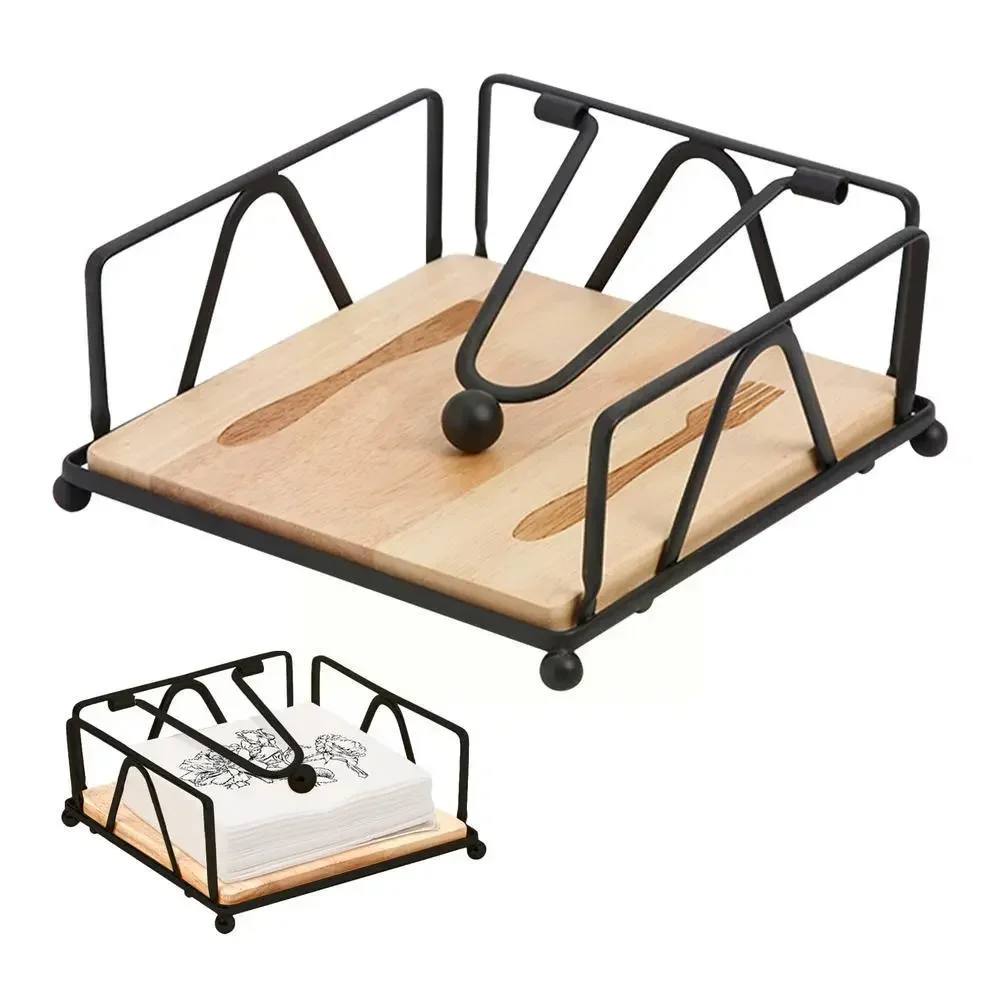 

Metal Flat Tissue Weighted Rustic Arm Dispenser Napkin For Holder Countertop Tension Table Holder Paper With Napkin Kitchen
