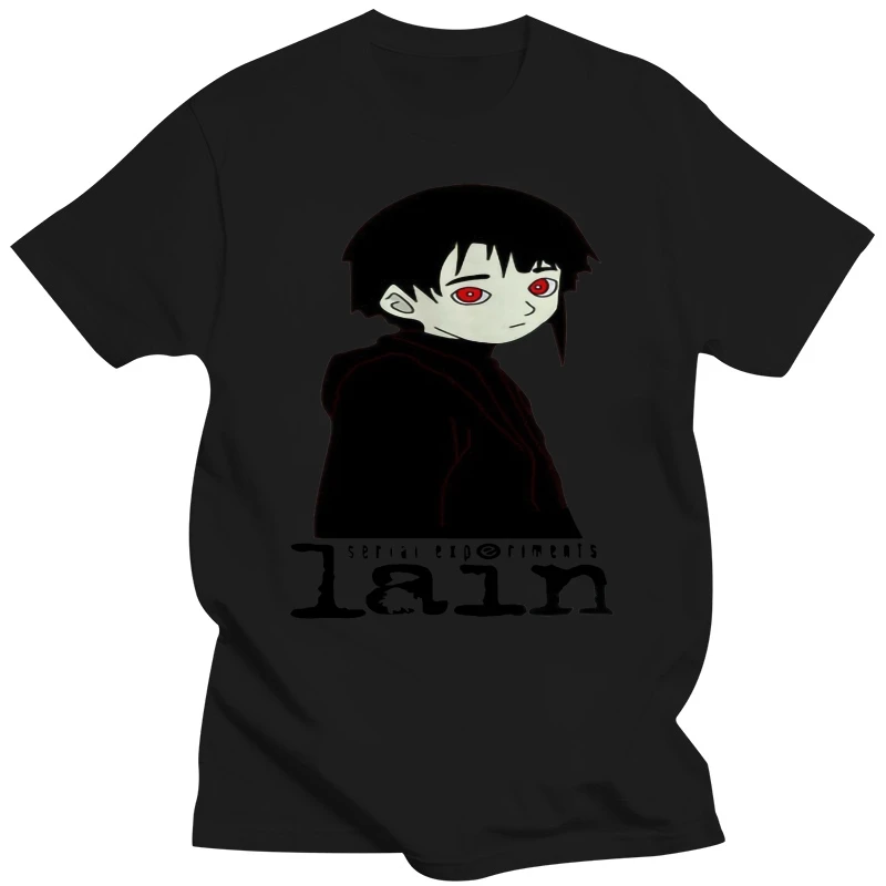 Серийные эксперименты Футболка Lain Научная фантастика Аниме