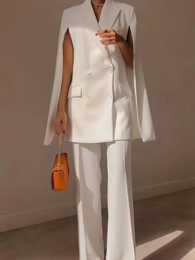 Женский пиджак с карманами TRAF Розовый Повседневный Блейзер модный двубортный