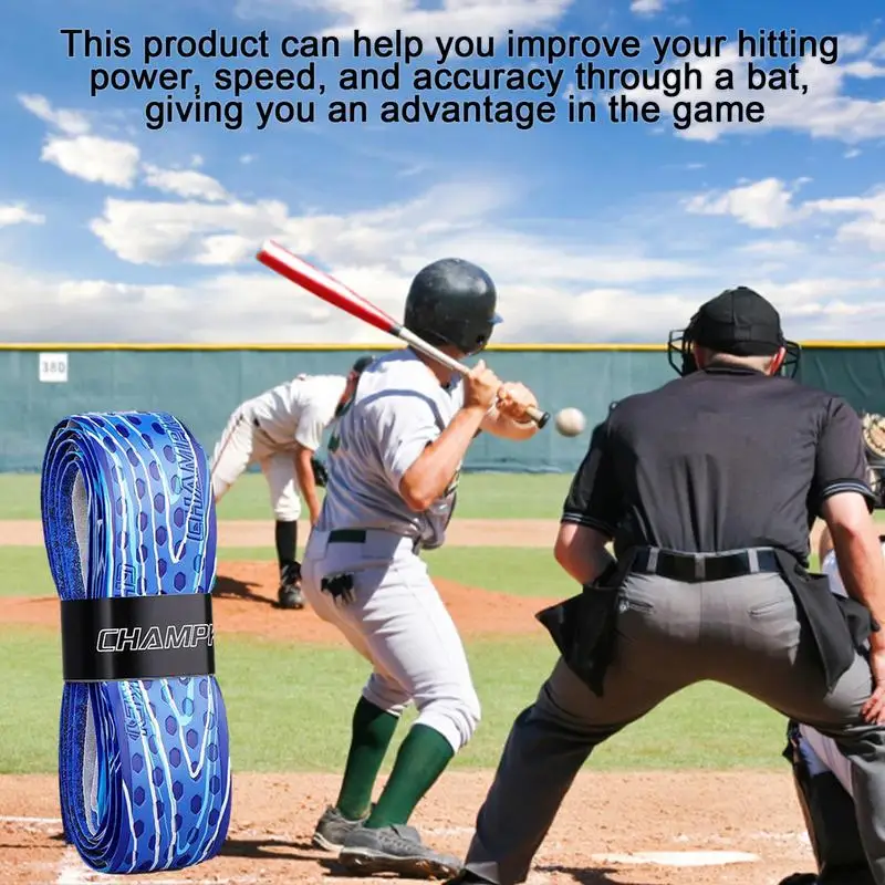 1 м лента для захвата летучей мыши бейсбола поглощающая пот теннисная ручка