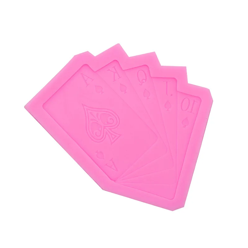 Силиконовая форма для покерной карты шоколада помадки украшения выпечки