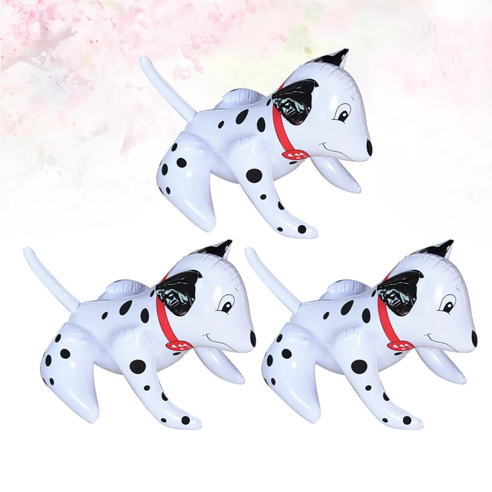 

3pcs PVC Inflatable Animal Kids Playing Dog Balloon Inflatable Spotty Dog Toy