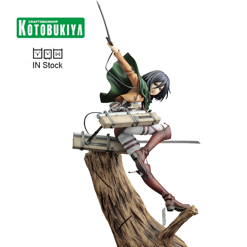 

Kotobukiya ARTFX J Attack On Titan Mikasa Ackerman Kawaii Anime Figure Model Toys Cartoon Action Figure Kids Toys Gift Ornaments