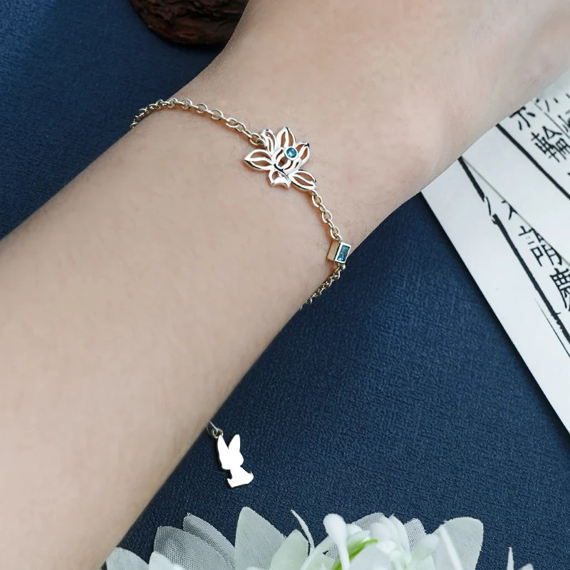 Серебряный Браслет Аниме Grandmaster of Demonic Culture WeiWuXian LanWangJi для косплея